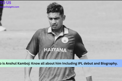 Who is Anshul Kamboj: Know all about him Including IPL debut and Biography.